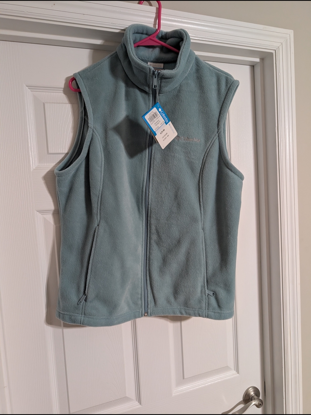 Columbia Light Blue Fleece Vest - Women's